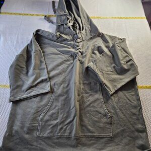 Women's Lace-Up Hoodie Size 3X Gorpcore Gothic